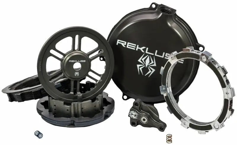 Rekluse black and silver disc brake rotor kit for powersports clutches in our clutch kits shop
