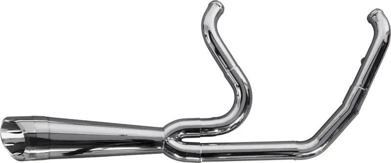 Chrome motorcycle exhaust system 2in1 for Softail M8 005-5120199-P Comp S Turnout