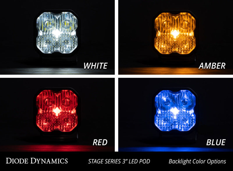 Diode Dynamics SS3 LED Pod Max - White Combo Standard (Pair) - DD6491P