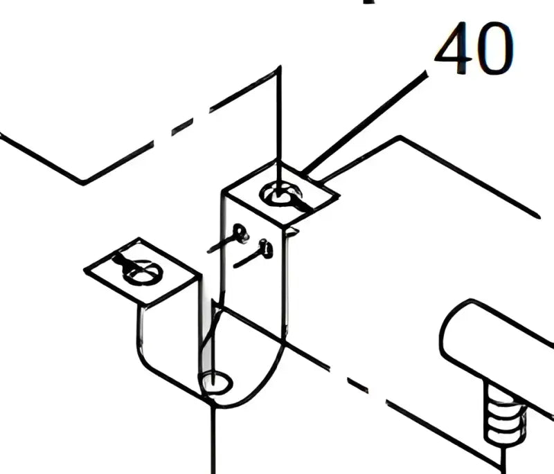 063444 Suburban Mfg Water Heater Burner Mounting Bracket For Suburban