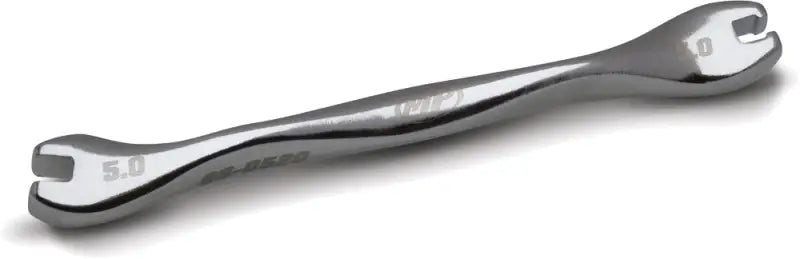 Motion Pro Spoke Wrench Ergo 5.0Mm 08-0520, ergonomic handle, polished finish, laser engraved markings.