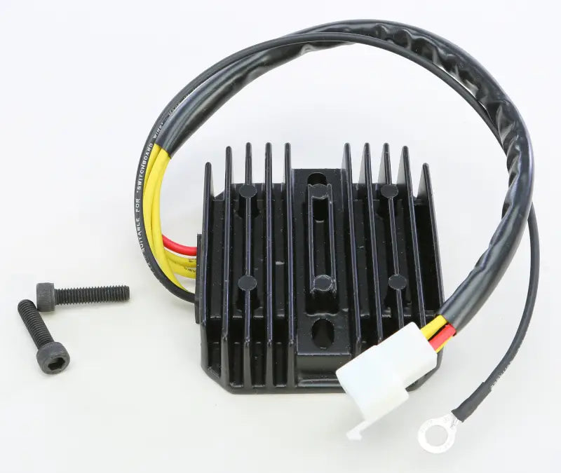 Black 10-223H regulator rectifier Suz with wiring and screws for motorcycles