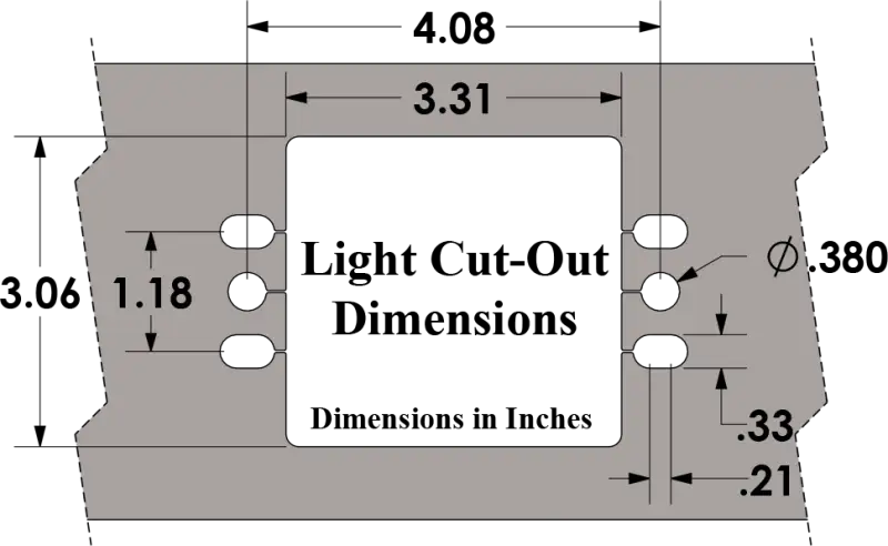 101445 Bumper Light Cover Kit