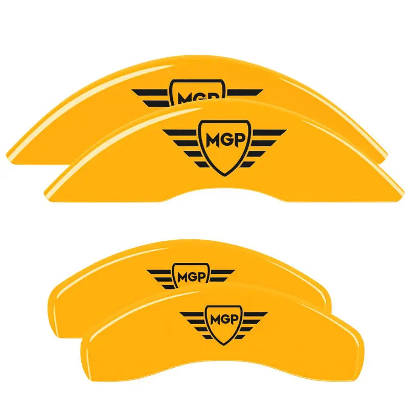 10255SMGPYL Mgp Caliper Set Of 4 Caliper Covers Engraved F
