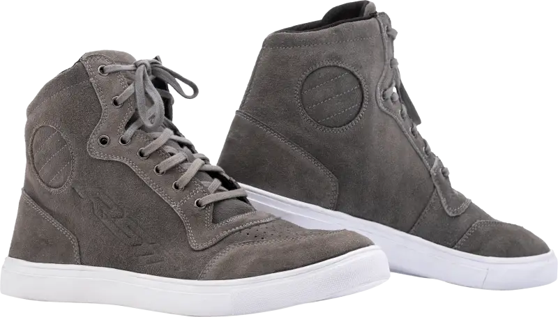 103062GRY-39 Rst Ladies Hitop Moto Sneaker Ce Boot Grey Suede Sz 6 - RV and Auto Parts