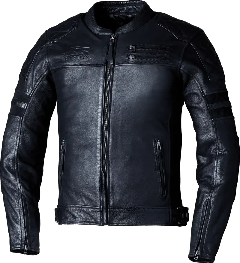 103157BLK-44 Rst Iom Tt Hillberry 2 Ce Jacket Black Leather Lg - RV and Auto Parts