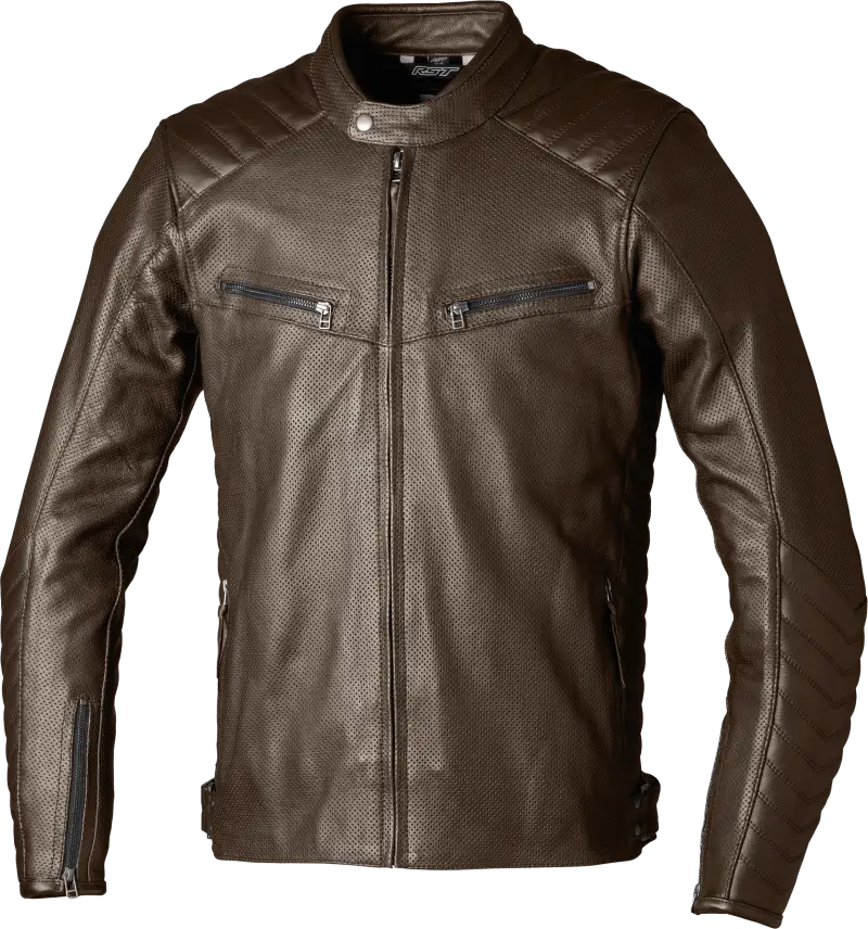 103537BRN-42 Rst Roadster Air Ce Jacket Brown Leather Md - RV and Auto Parts