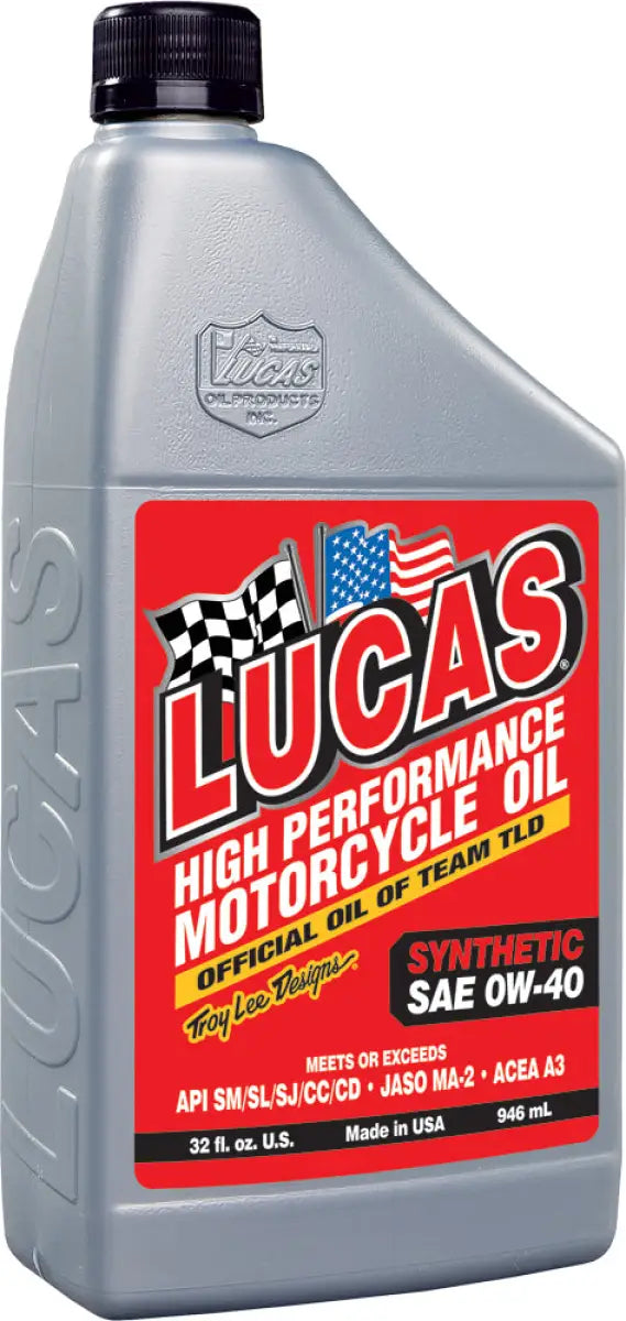 10718 Lucas Synthetic High Performance Oil 0W-40 1Qt