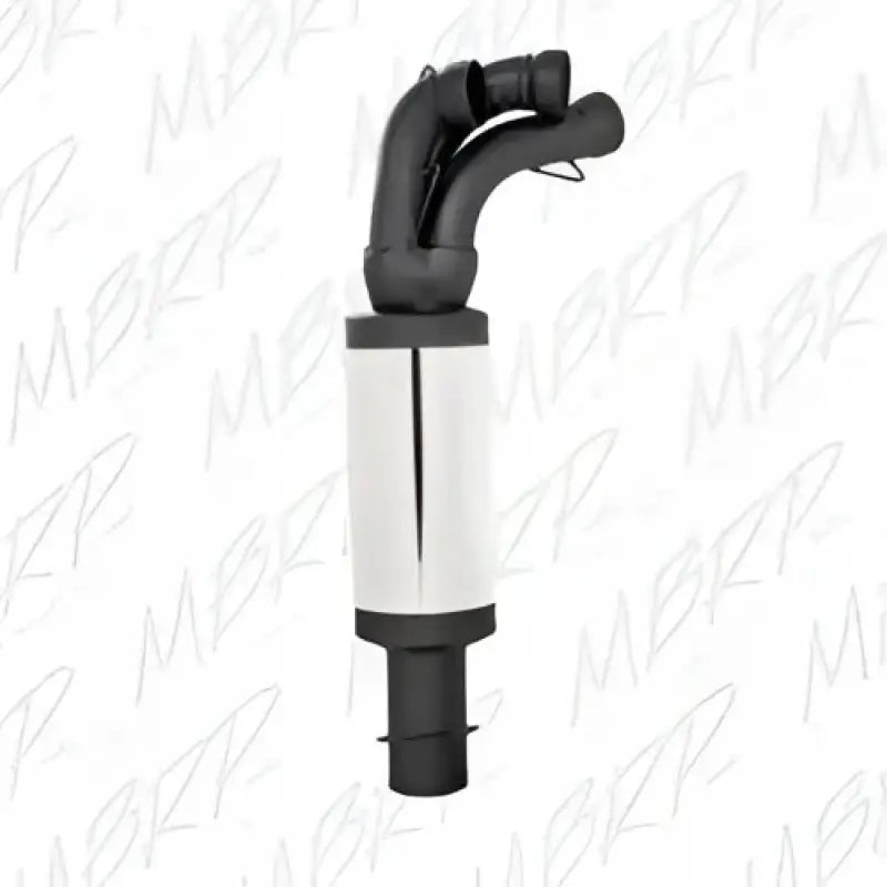 Automotive catalytic converter with black tubing and silver body for 1110415 Performance Exhaust Race Silencer