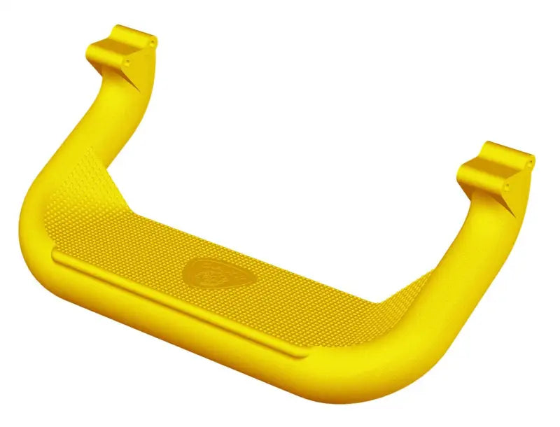 Yellow Carr Super Hoop XP7 step with textured flat platform for super hoop XP7