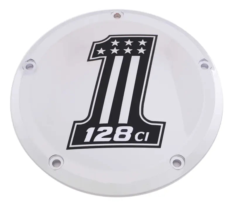 CUSTOM ENGRAVING 128-14-46 7 M8 Flt/Flh Derby Cover 128 Chrome