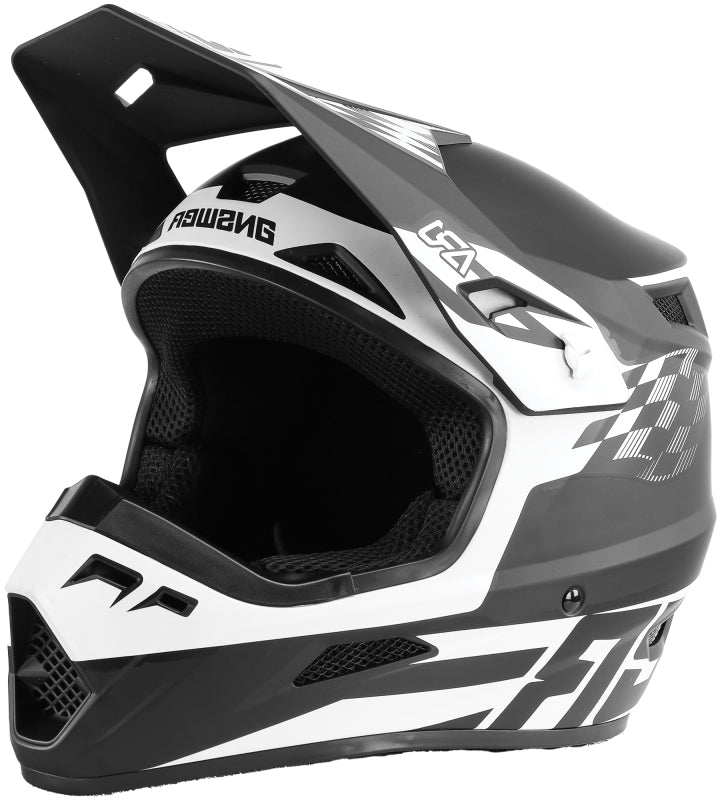 Answer AR1 Sweep Helmet Black/White Youth - Medium - Answer