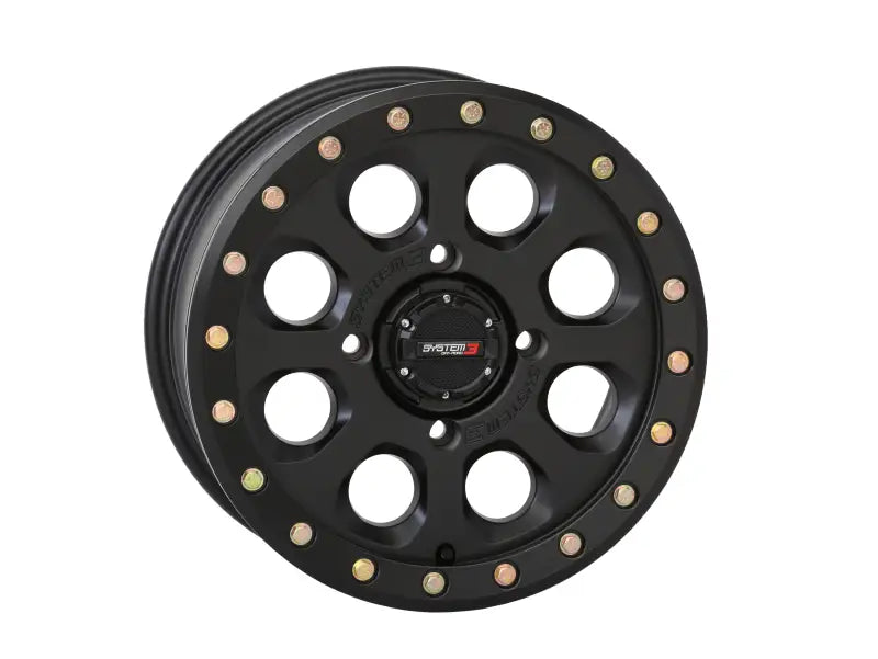 15S3-75561 Sb7 Bl Wheel 15x10 5 + 5 (5mm) 4/156 Matte Black - SB7 Wheels