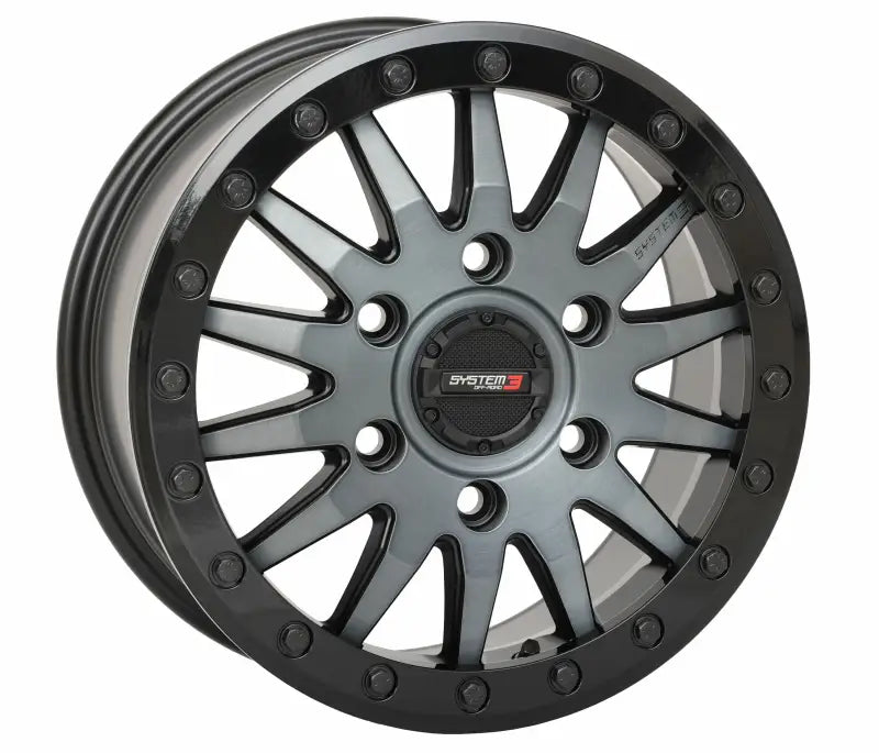 15S3-8665 System 3 Sb8 Wheel 15X7 5+2 (+38Mm) 6/5.5 Matte Brushed Grey - RV and Auto Parts