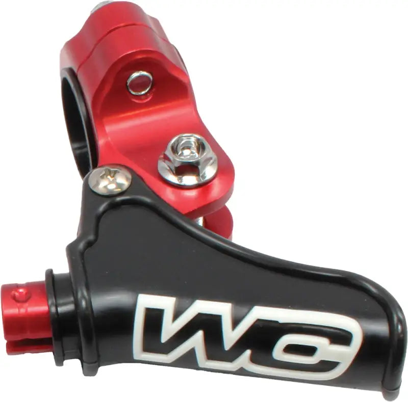 Red and black motorcycle brake lever from 16-805 Elite Perch Body Assembly