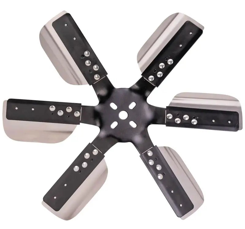17018 Derale 18'Hd Ss Flxfn Blkspi Std