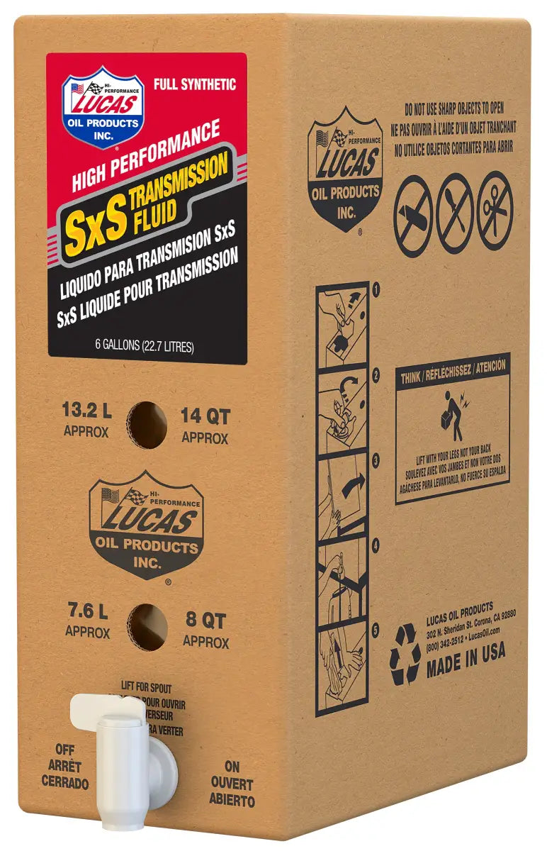18050 Sxs Synthetic TransmiSSion Oil 6 Gal Bib