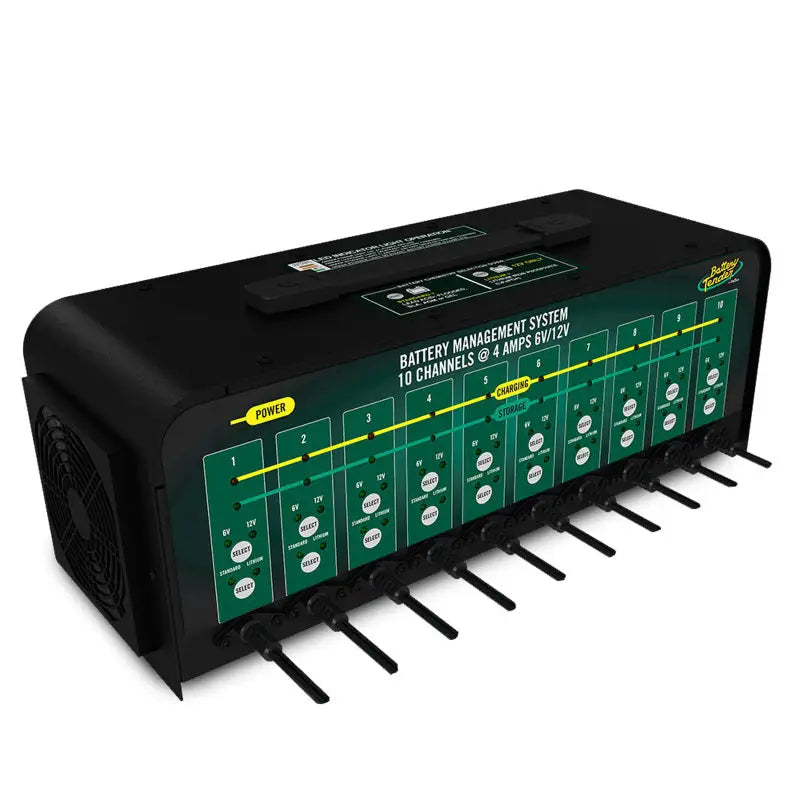 19028KIT Seizmik Mirror Display showing 10-channel battery management system for 6V/12V batteries