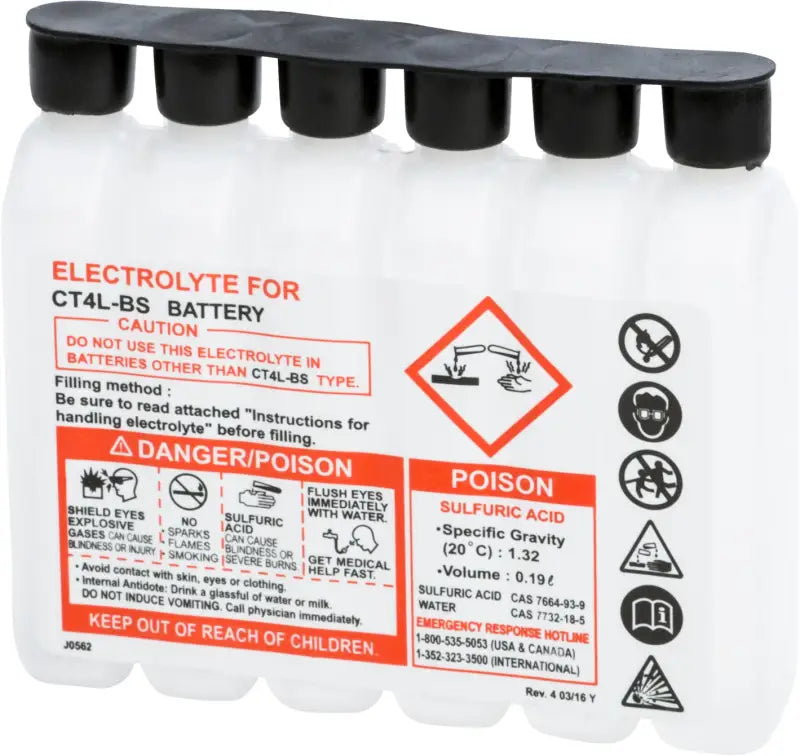 190CC CTX Sealed Battery Electrolyte Pack 186cc