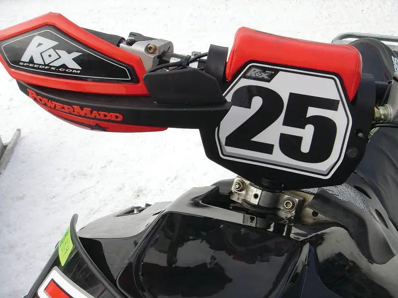 1FNP-N/B Rox S/M Front Number Plate Blk