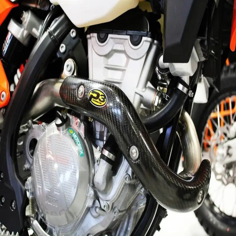 201096 P3 Heat Shield Carbon Fiber - Exhaust