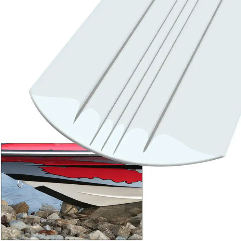20112 Keelguard Bow Protector White 12’ - Hull And Keel