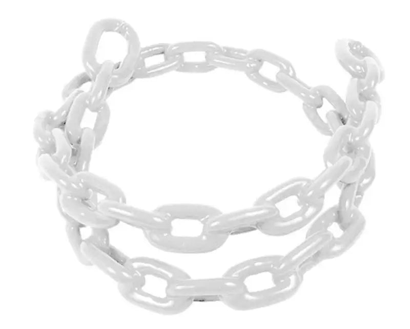 2116-W Greenfield Vnyl Ctd Chain 5/16X5 White - Boat Anchor Rode