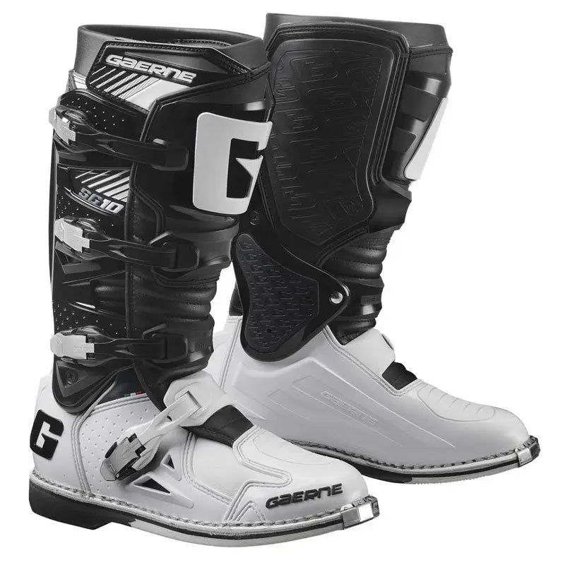2190-014-008 Sg 10 Boots Black/White Sz 08