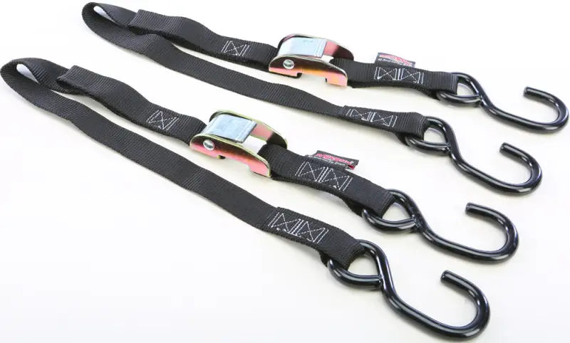 22032 Tie Down Cam S Hook Watercraft 1"X3' Black Pair