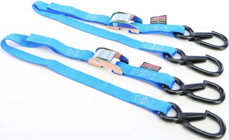 22033-S Tie Down Cam Sec Hook Watercra Watercraft 1"X3' Blue Pair