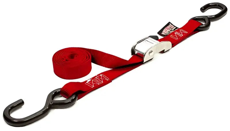 22121LOGO EACH Powertye Tie-Down Cam S-Hook 1 InchX12' Red Each - RV and Auto Parts