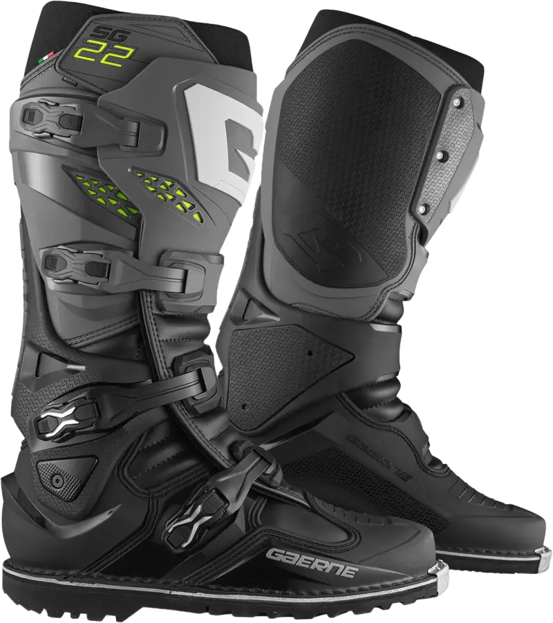 2263-007-46 Gaerne Sg-22 Gore-Tex Enduro Boots Anthracite/Black 11 - RV and Auto Parts