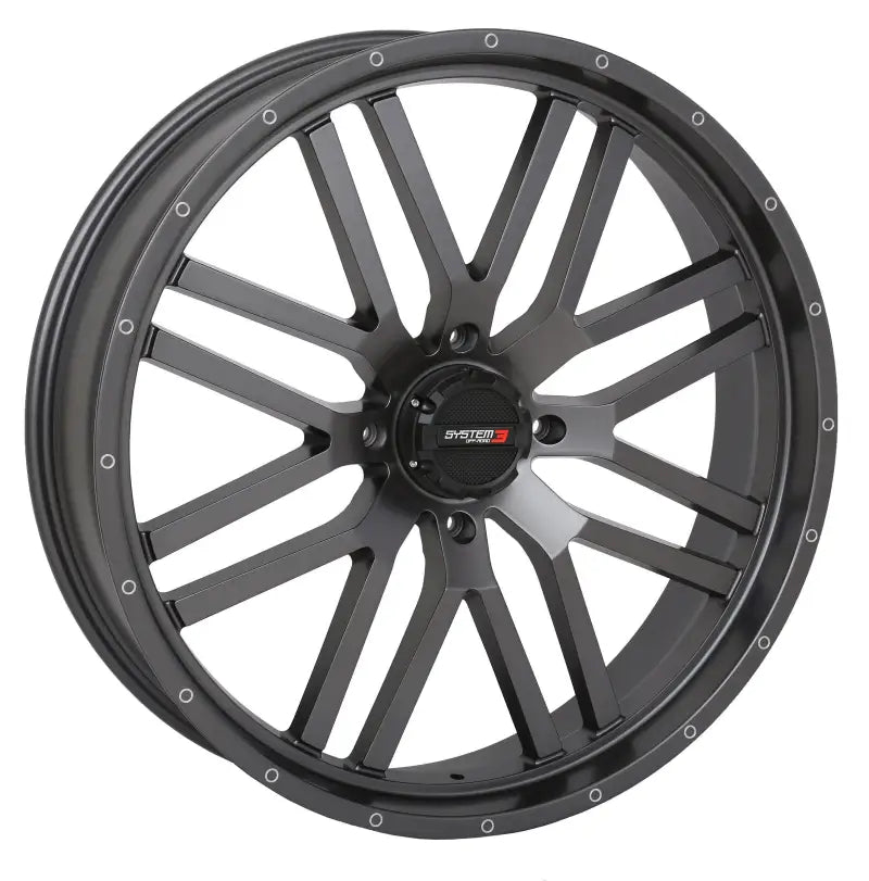 24S3-1556 System 3 St3 Wheel 24X7 4+2.5 (+10Mm) 4/156 Matte Gunmetal Grey - RV and Auto Parts