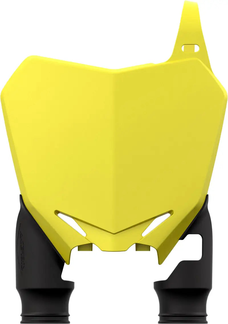 2527391017 Front Number Plate Yellow/Black