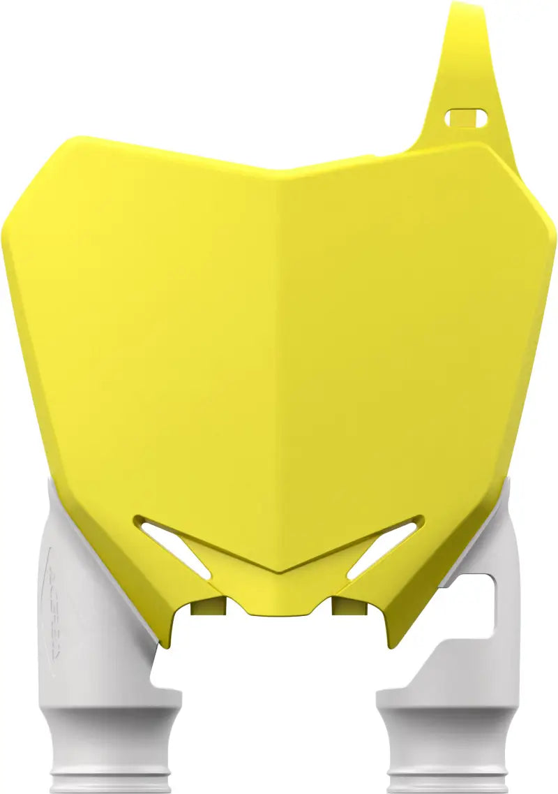 2527391182 Front Number Plate Yellow White
