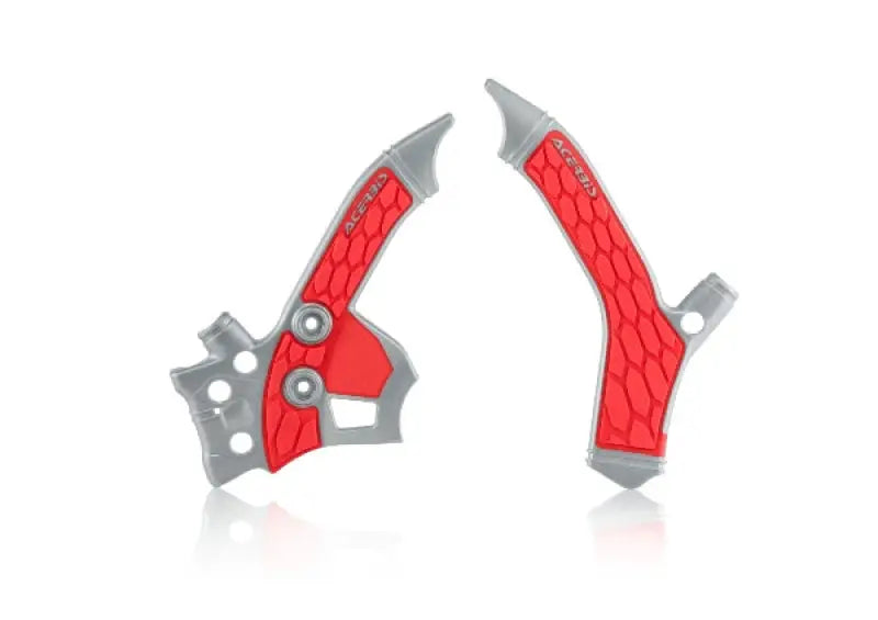 2726851418 X Grip Frame Guards Silver/Red