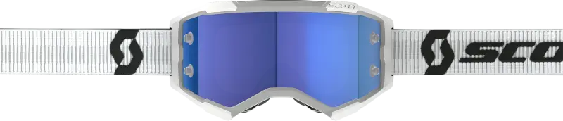 272828-0002349 Scott Fury Goggle White Blue Chrome Works