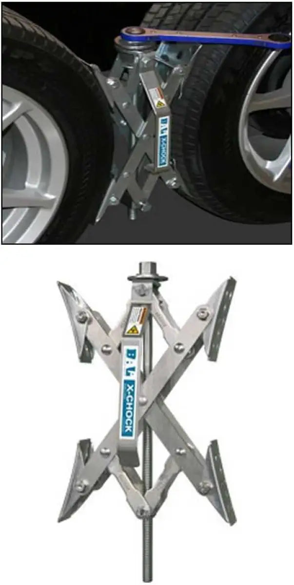 28010 BAL RV Products/ Adnik Wheel Chock For Use With Tandem Tires