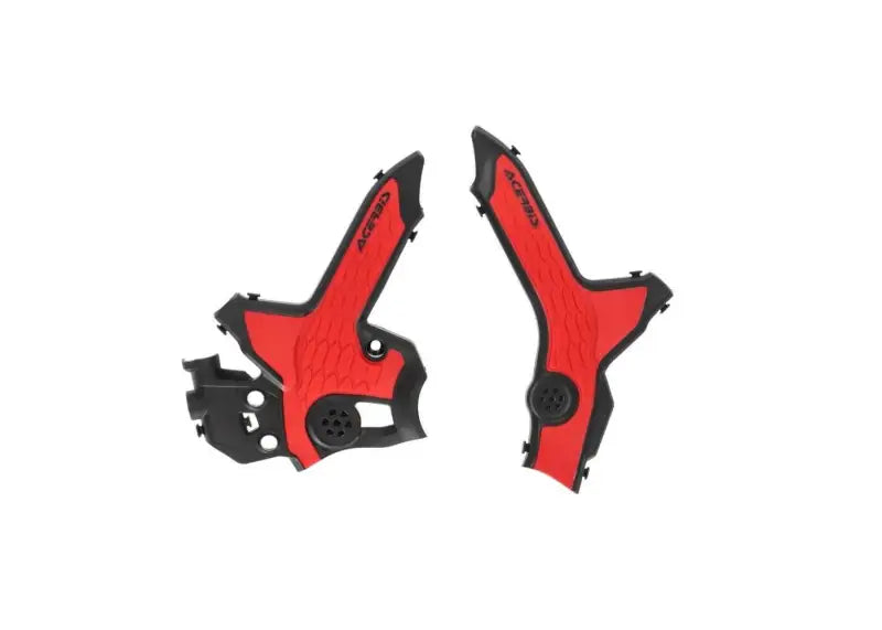 ACERBIS 2979621042 X Grip Frame Guard Black/Red Hon