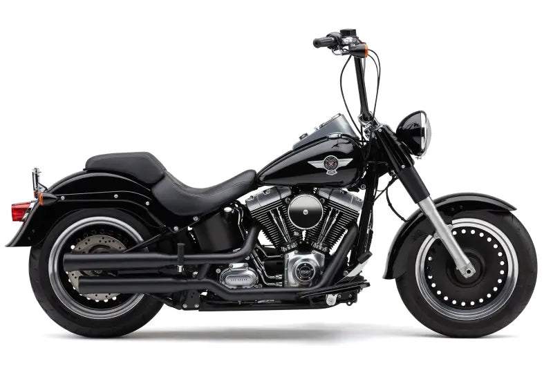 3" Nh Series Slip Ons Black Fat Boy/Dce 07 17 - COBRA