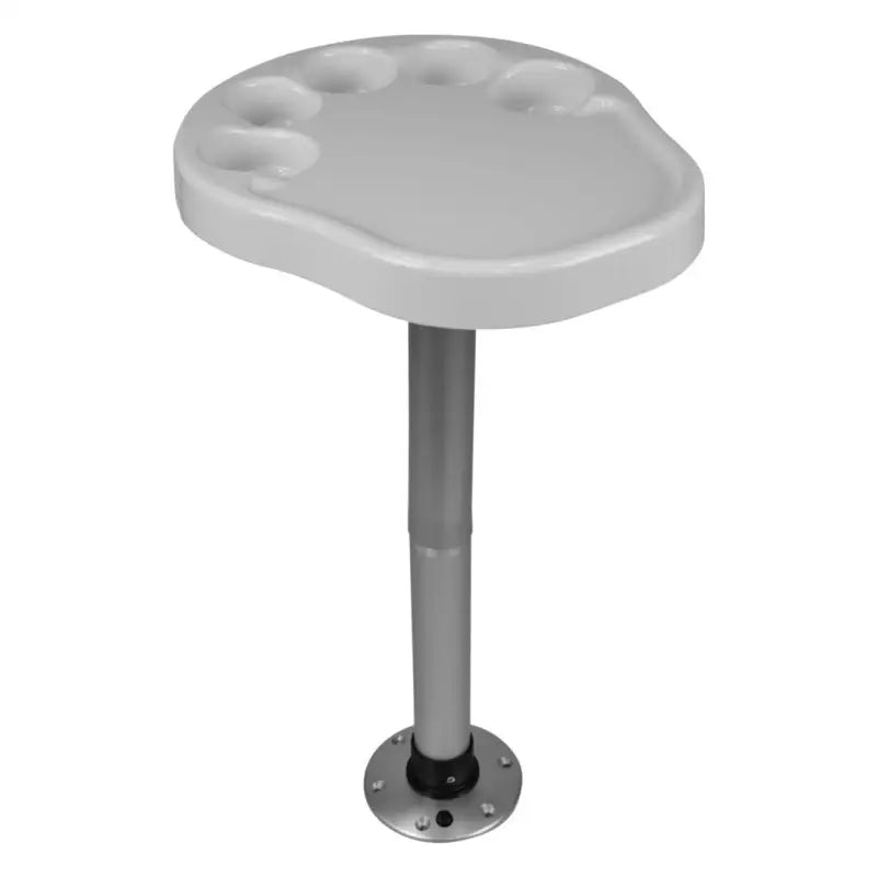 3070-710 Wise Seating Party Platter Table White With Post - Boat
