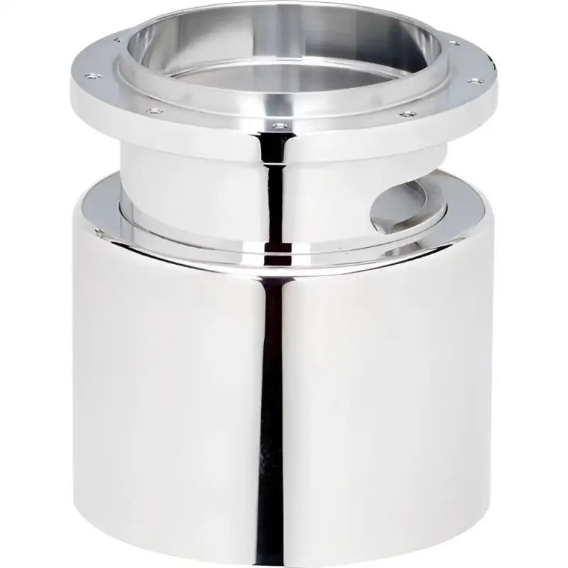 Chrome billet spec str wheel adapter with flanged pipe fitting