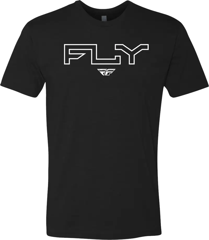 354-0308L Fly Edge Tee Black Lg - (2024)