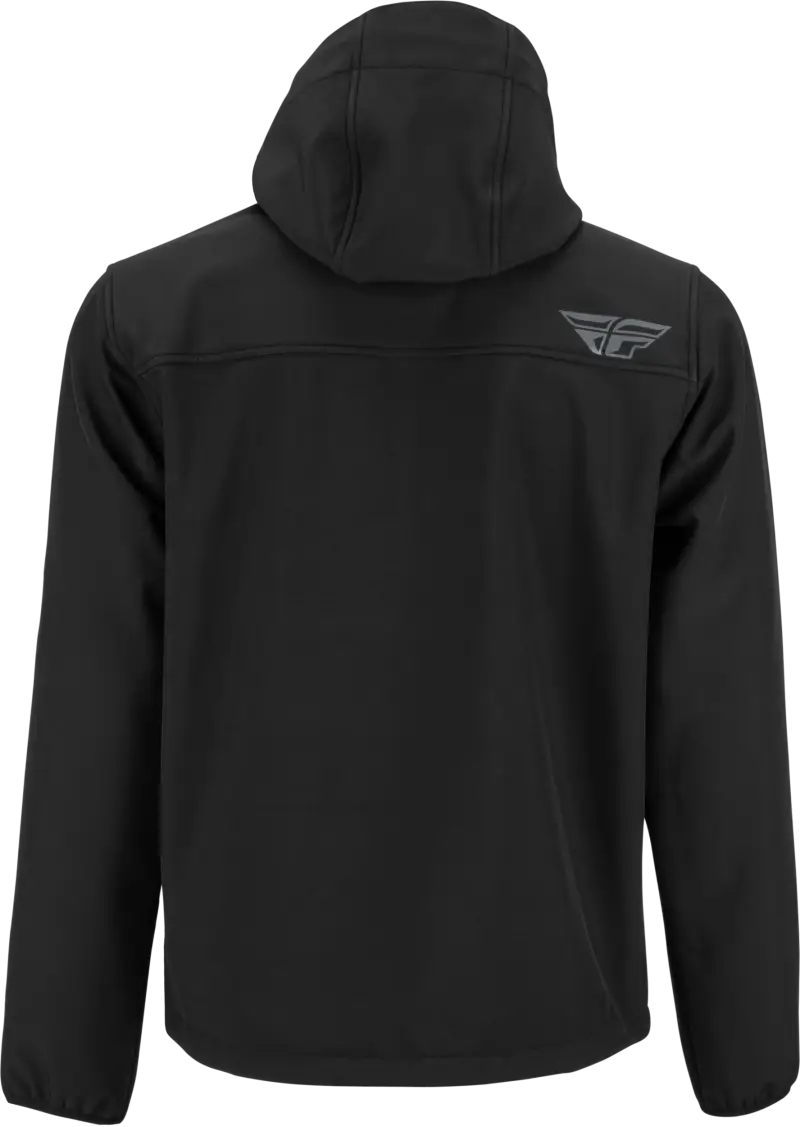 Black hooded Checkpoint Jacket with cinch-cord adjustment 354-6386M Obscura Black Md