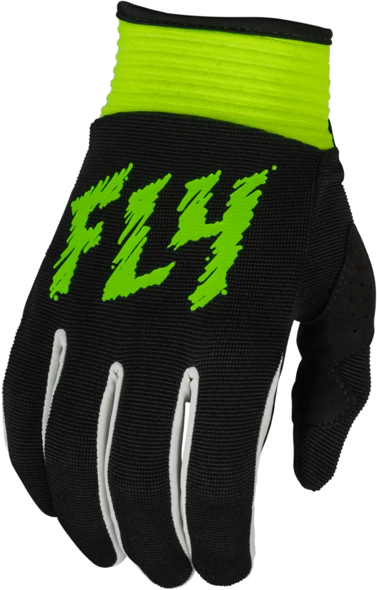 377-214YM Youth F 16 Gloves Black/Neon Green Ym - RV and Auto Parts