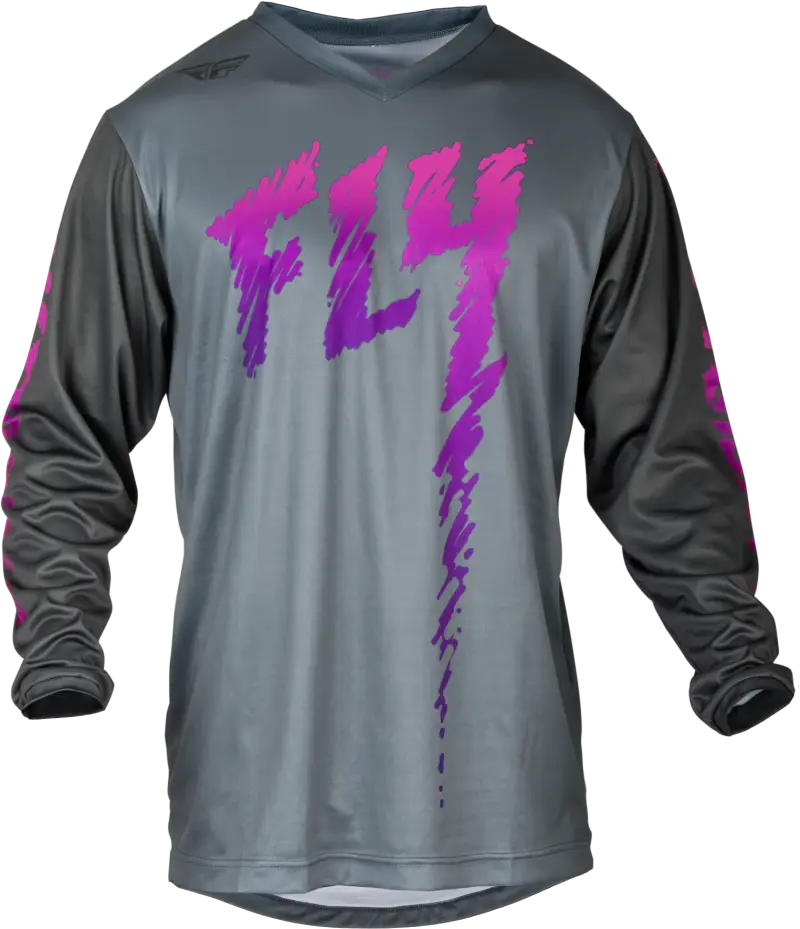 377-220YM Youth F 16 Jersey Grey/Charcoal/Pink Ym - F-16