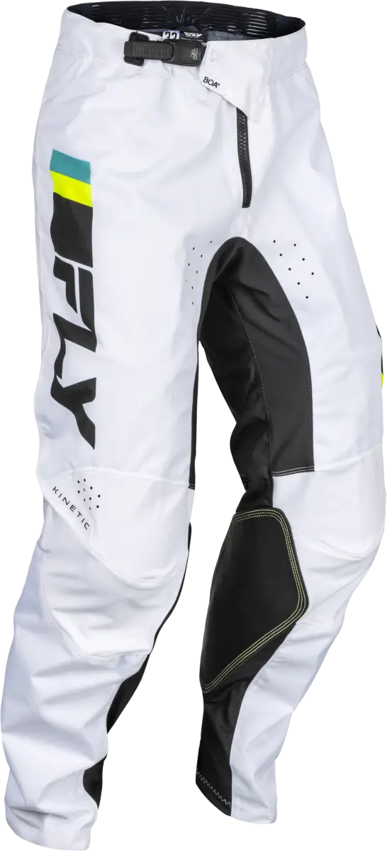 377-43328 Kinetic Prix Pants White/Black/Hi Vis Sz 28