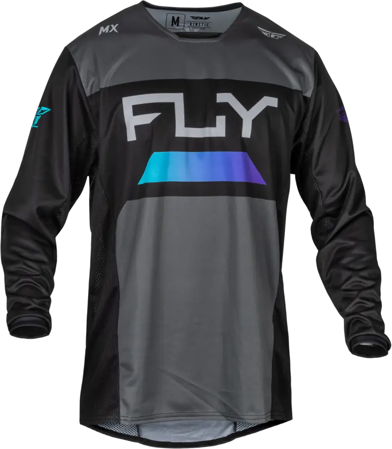 377-520L Kinetic Reload Jersey Charcoal/Black/Blue Iridium Lg