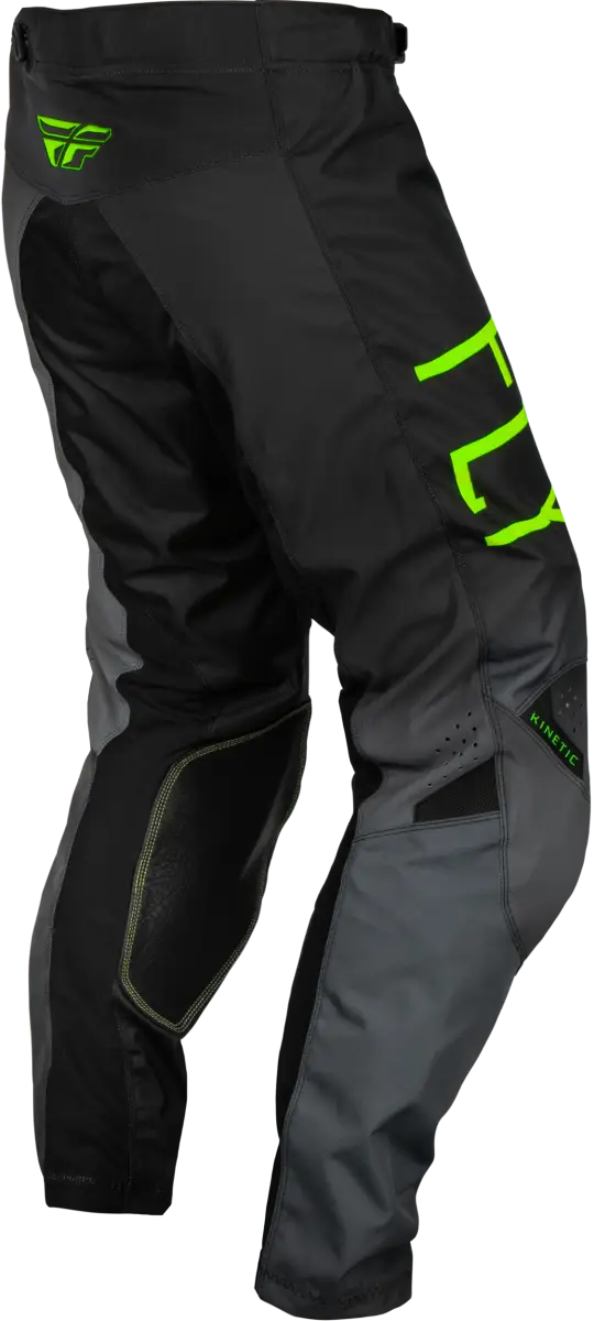 377-53624 Youth Kinetic Prodigy Pants Char/Neon Green/True Blu Sz 24