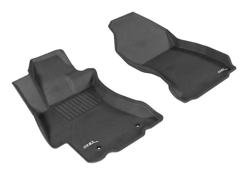 3D MAXpider 3D MAXpider 2012-2019 Subaru Impreza/XV Crosstrek/WRX/Sti Kagu 1st Row Floormat - Black